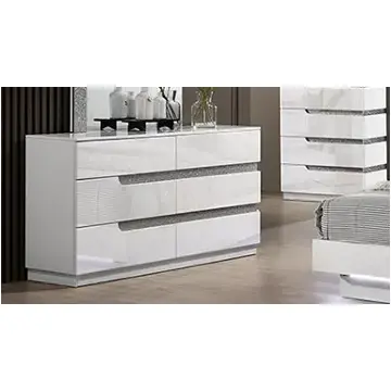 B69-050 New Classic Furniture Paradox - White Bedroom Furniture Dresser