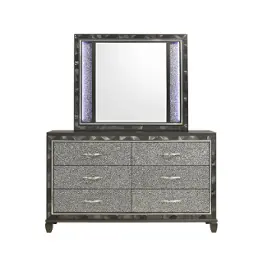B976k-060 New Classic Furniture Radiance - Black Pearl Bedroom Furniture Mirror
