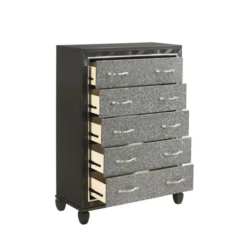 B976k-070 New Classic Furniture Radiance - Black Pearl Bedroom Furniture Chest