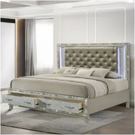 B976s-310-328-338 New Classic Furniture Radiance Silver Bedroom Furniture Bed