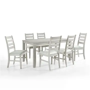 D1652-10 New Classic Furniture Pascal - Driftwood Dining Room Furniture Dining Table