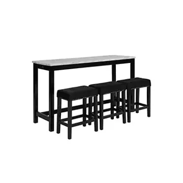 D400-b3s-blk New Classic Furniture Celeste Dining Room Furniture Bar Height Table