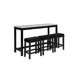 D400-b3s-blk New Classic Furniture Celeste Dining Room Furniture Bar Height Table