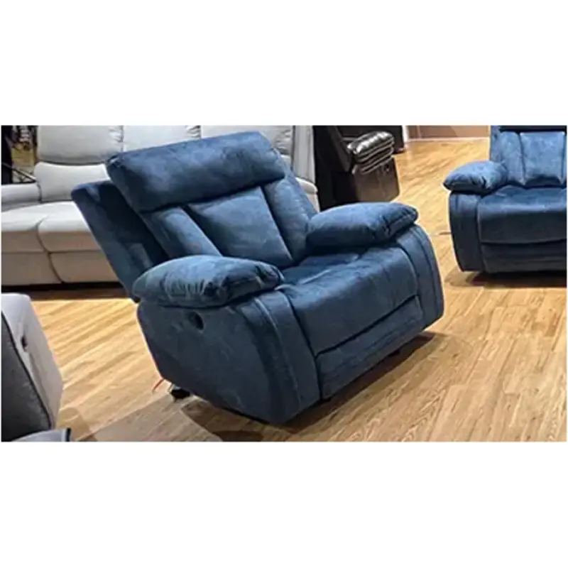 U609613blu New Classic Furniture Sigma Glider Recliner Blue