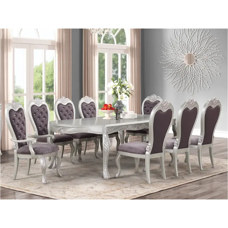 D2404-10 New Classic Furniture Argento Dining Room Furniture Dining Table