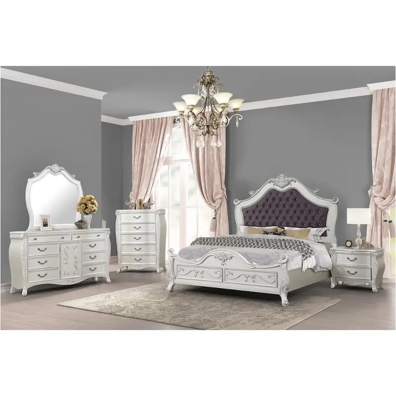 B2404-310 New Classic Furniture Argento Bedroom Furniture Bed