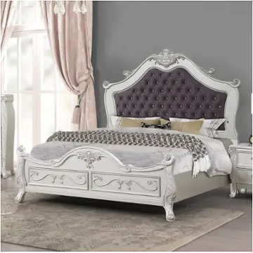 B2404-110-128-230 New Classic Furniture Argento Bedroom Furniture Bed