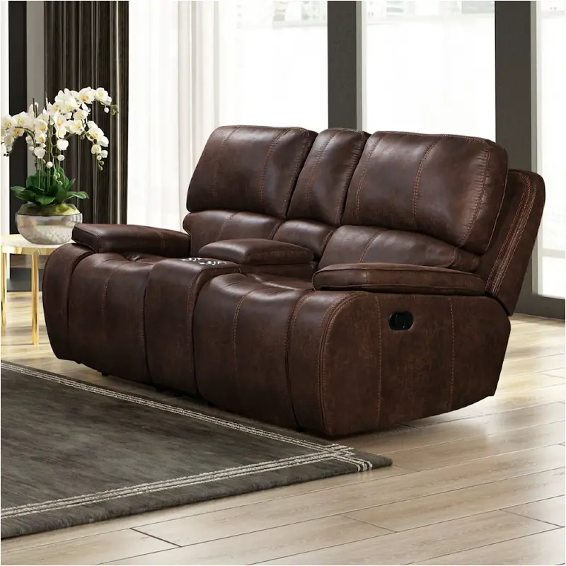 U093-25p2-brn New Classic Furniture Brookings Living Room Furniture Loveseat