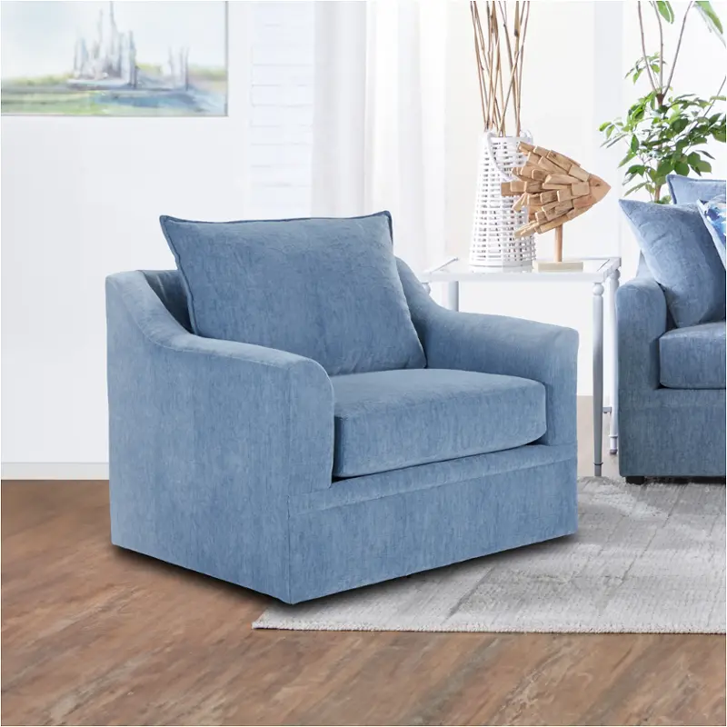 U1270-12-blu New Classic Furniture Sylvie Living Room Furniture Accent Chair