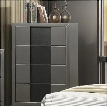 B1684-070 New Classic Furniture Nocturne - Slate Bedroom Furniture Chest
