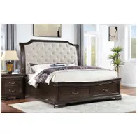 B493b-110 New Classic Furniture Lyndhurst - Walnut Bedroom Furniture Bed