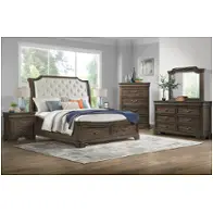 B493b-310 New Classic Furniture Lyndhurst - Walnut Bedroom Furniture Bed