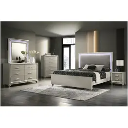 B2210-110 New Classic Furniture Lumina - Silver Bedroom Furniture Bed