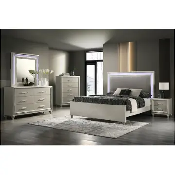 B2210-310 New Classic Furniture Lumina - Silver Bedroom Furniture Bed
