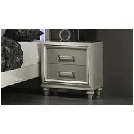 B2210-040 New Classic Furniture Lumina - Silver Bedroom Furniture Nightstand