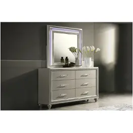 B2210-050 New Classic Furniture Lumina - Silver Bedroom Furniture Dresser