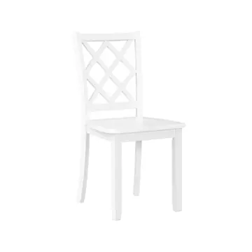 D5030-20-wht New Classic Furniture Trellis Dining Room Furniture Dining Chair