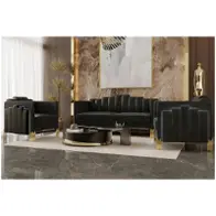 U2034-10-blk New Classic Furniture Empire Living Room Furniture Living Room Chair