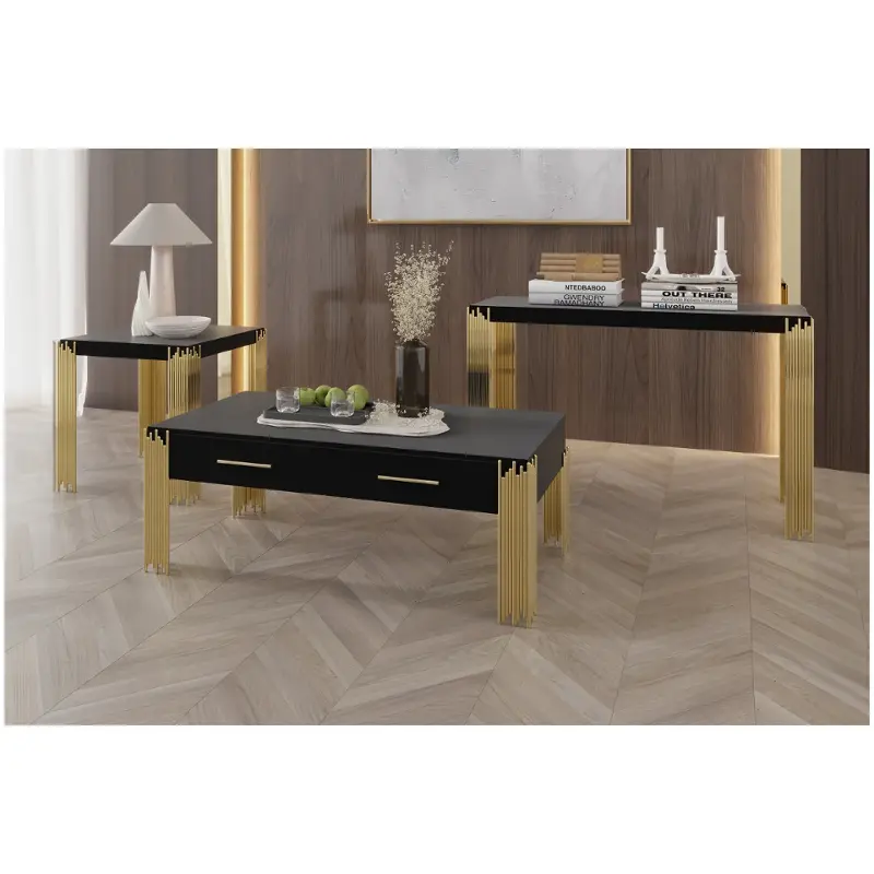 T2034-20-blk New Classic Furniture Empire Living Room Furniture End Table