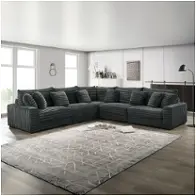 U5482-10l-blk New Classic Furniture Embrace Living Room Furniture Sectional