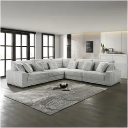 U5482-10l-gry New Classic Furniture Embrace Living Room Furniture Sectional