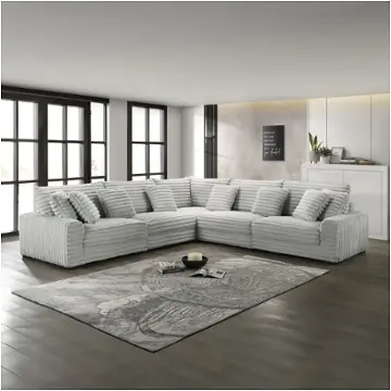 U5482-10a-gry New Classic Furniture Embrace Living Room Furniture Sectional