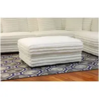 U5482-01-wht New Classic Furniture Embrace Living Room Furniture Ottoman