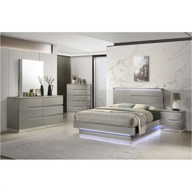 B69g-110 New Classic Furniture Paradox - Gray Bedroom Furniture Bed