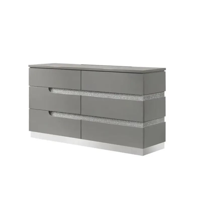 B69g-050 New Classic Furniture Paradox - Gray Bedroom Furniture Dresser