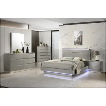 B69g-110-120-230 New Classic Furniture Paradox - Gray Bedroom Furniture Bed