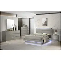 B69g-110-120-230 New Classic Furniture Paradox - Gray Bedroom Furniture Bed