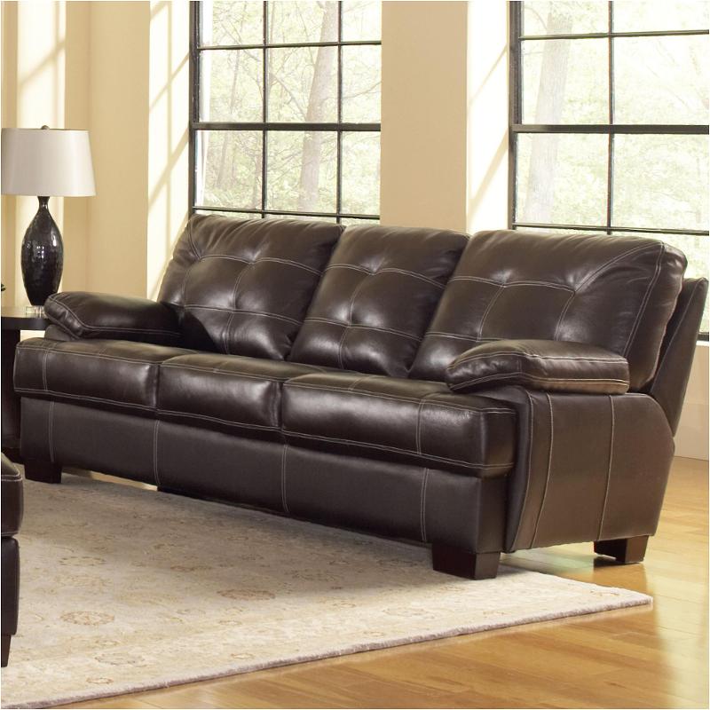 S6817-033537 Leather Italia Presidential Living Room Furniture Sofa