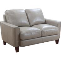 1669-5309wl-02177029 Leather Italia Chino - Sand Living Room Furniture Loveseat
