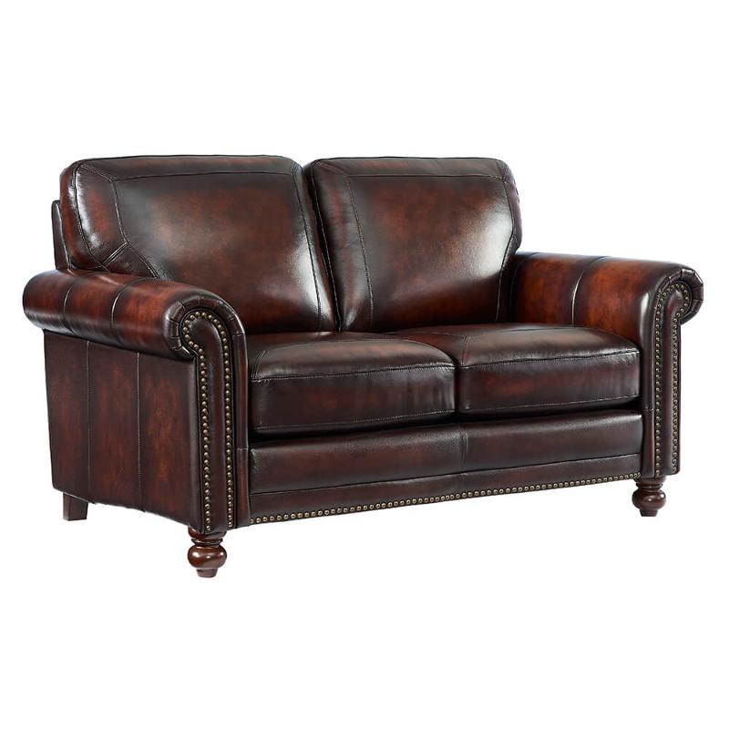 1703-7160-02l501m Leather Italia Hampton Living Room Furniture Loveseat