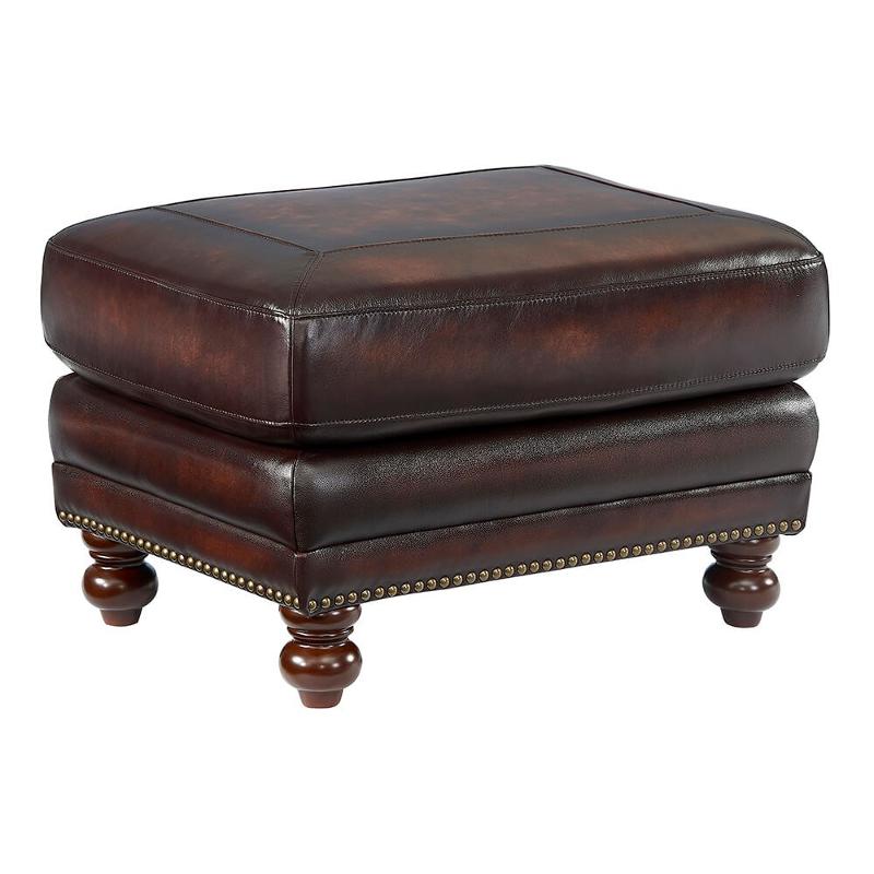 1703-7160-00l501m Leather Italia Hampton Living Room Furniture Ottoman