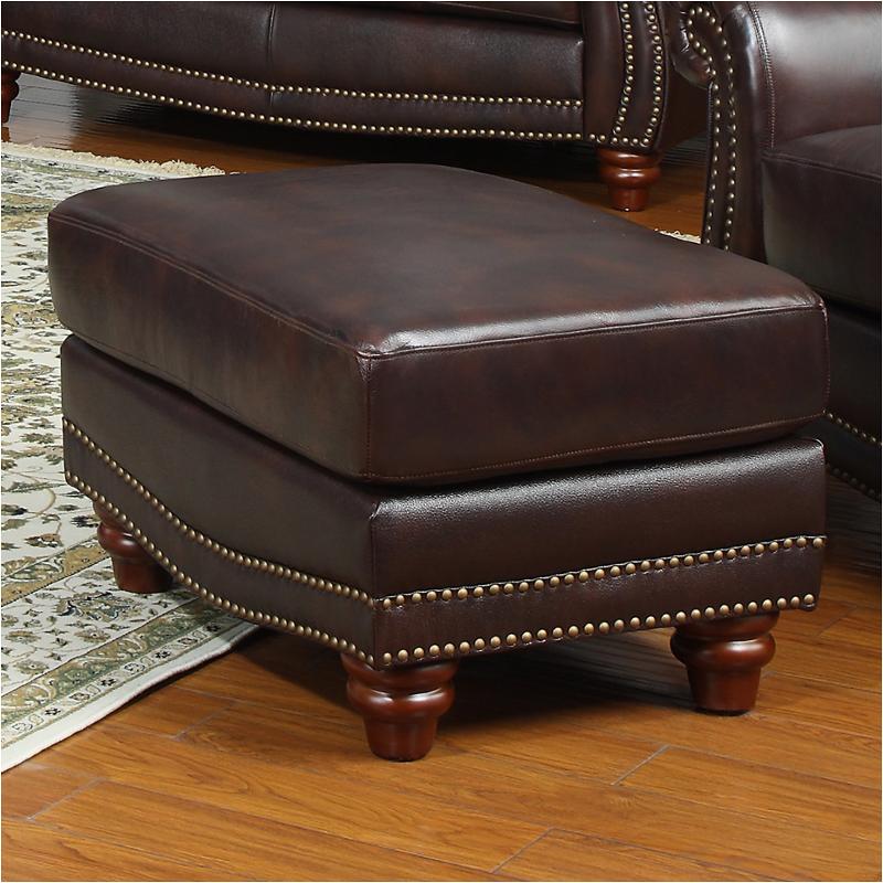 1831-s9922-002952 Leather Italia James Living Room Furniture Ottoman