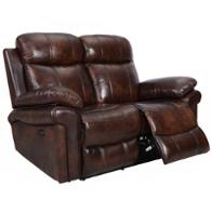 1555-e2117-021081lv Leather Italia Joplin - Brown Living Room Furniture Loveseat