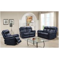1555-e2117-031041lv Leather Italia Joplin - Blue Living Room Furniture Sofa