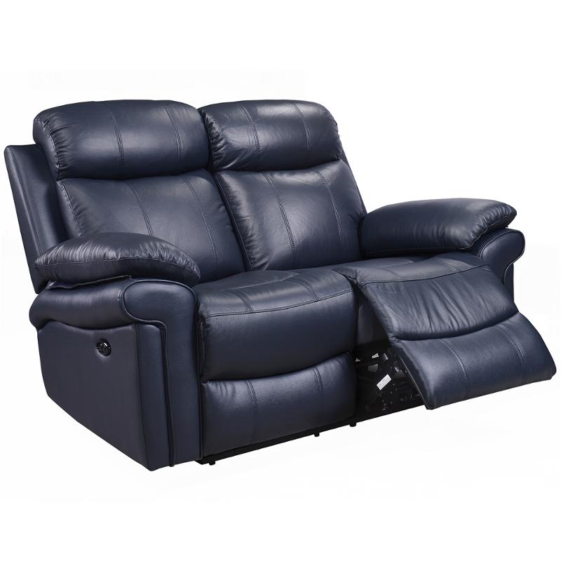 1555-e2117-021041lv Leather Italia Joplin - Blue Living Room Furniture Loveseat