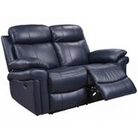 1555-e2117-021041lv Leather Italia Joplin - Blue Living Room Furniture Loveseat