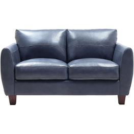 1669-6529-02177147 Leather Italia Traverse Living Room Furniture Loveseat