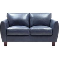 1669-6529-02177147 Leather Italia Traverse Living Room Furniture Loveseat
