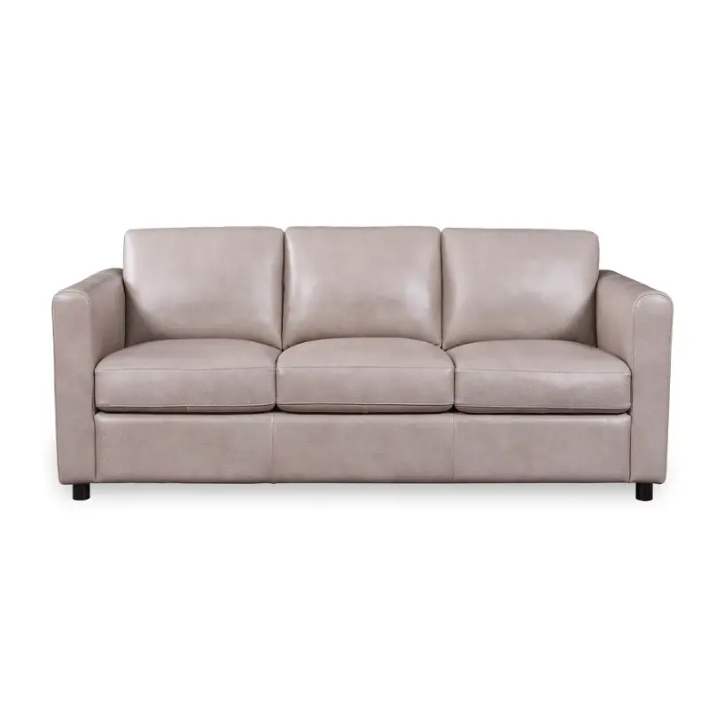 1444-4868-032336 Leather Italia Waltz Sofa - Stone Leather