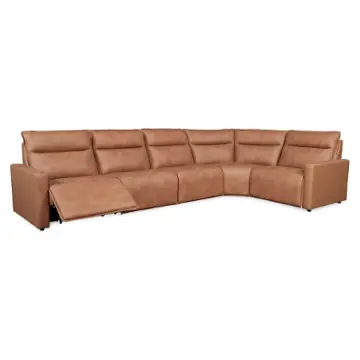 1444-3308wed-4273lv Leather Italia Cambria Living Room Furniture Sectional