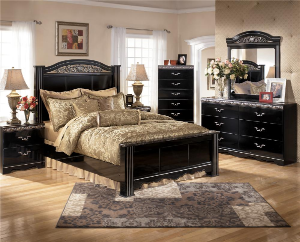 Constellations Bedroom Set Ashley Furniture, Black Bedroom Dressers And Nightstands