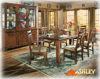 Table, 4 Side & 2 Arm Chairs