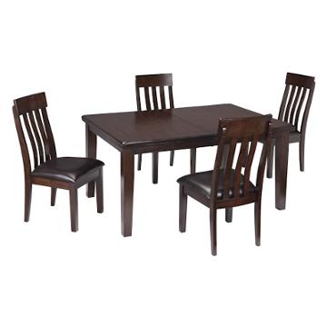 Haddigan - Dark Brown Dinette Set Ashley Furniture Haddigan - Dark Brown Dining Room Furniture