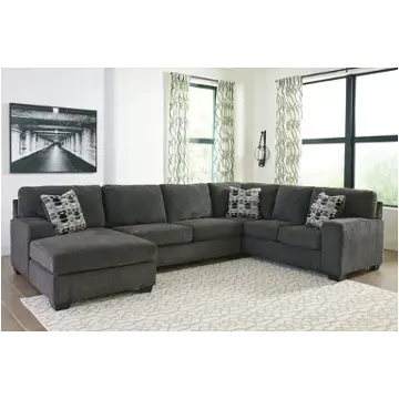 80703 Sectional Ashley Furniture Ballinasloe - Smoke Living Room Furniture