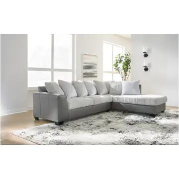 31503-17-66 Clairette Sectional Ashley Furniture Clairette - Alloy Living Room Furniture