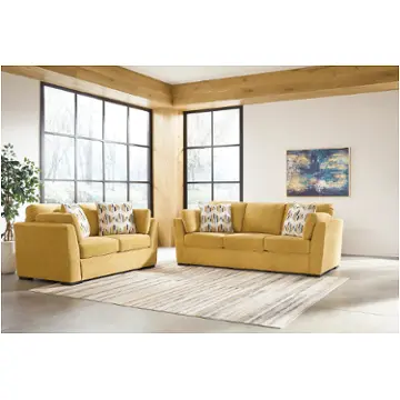 67506 Keerwick Sunflower 2pc Living Room Ashley Furniture Keerwick - Sunflower Living Room Furniture